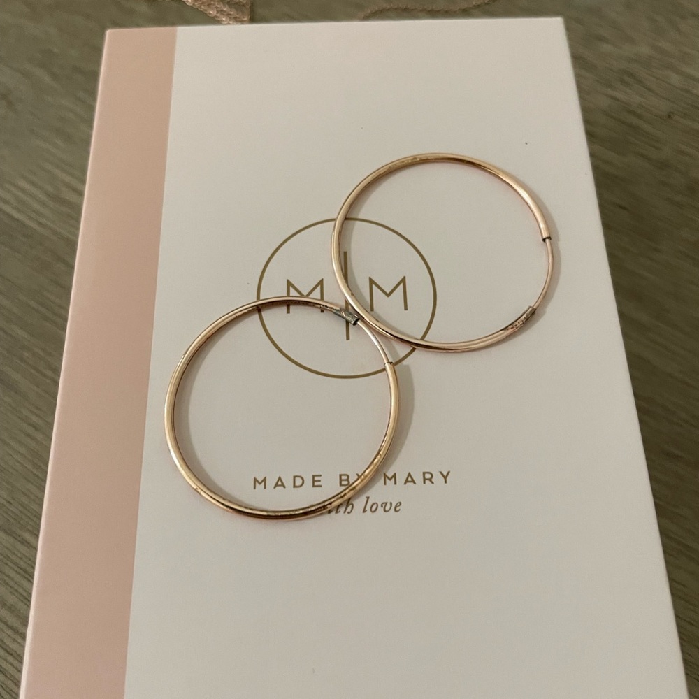 Made By Mary Live In Hoops Rose Gold 12MM